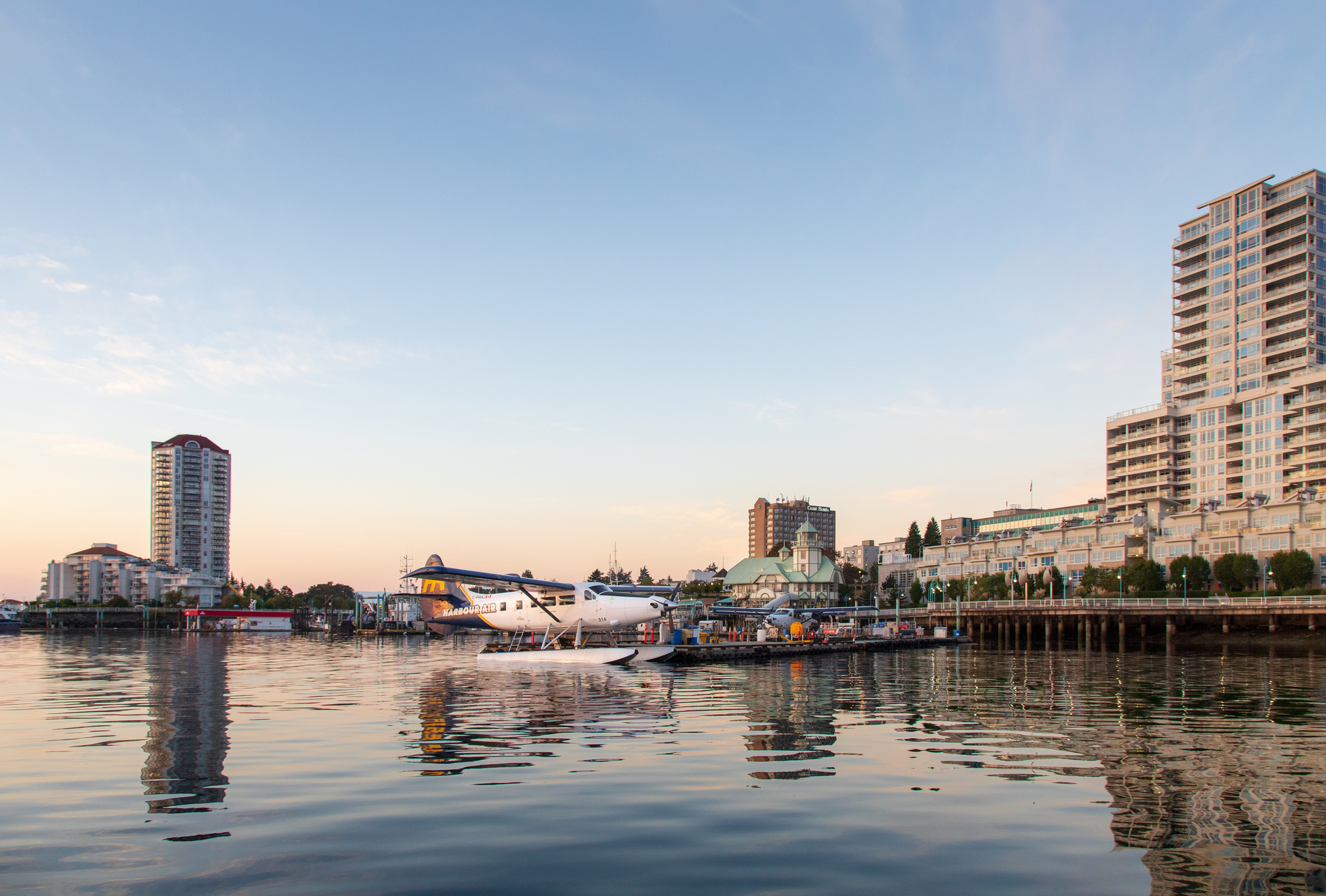 Nanaimo waterfront Harbour Air Seaplanes