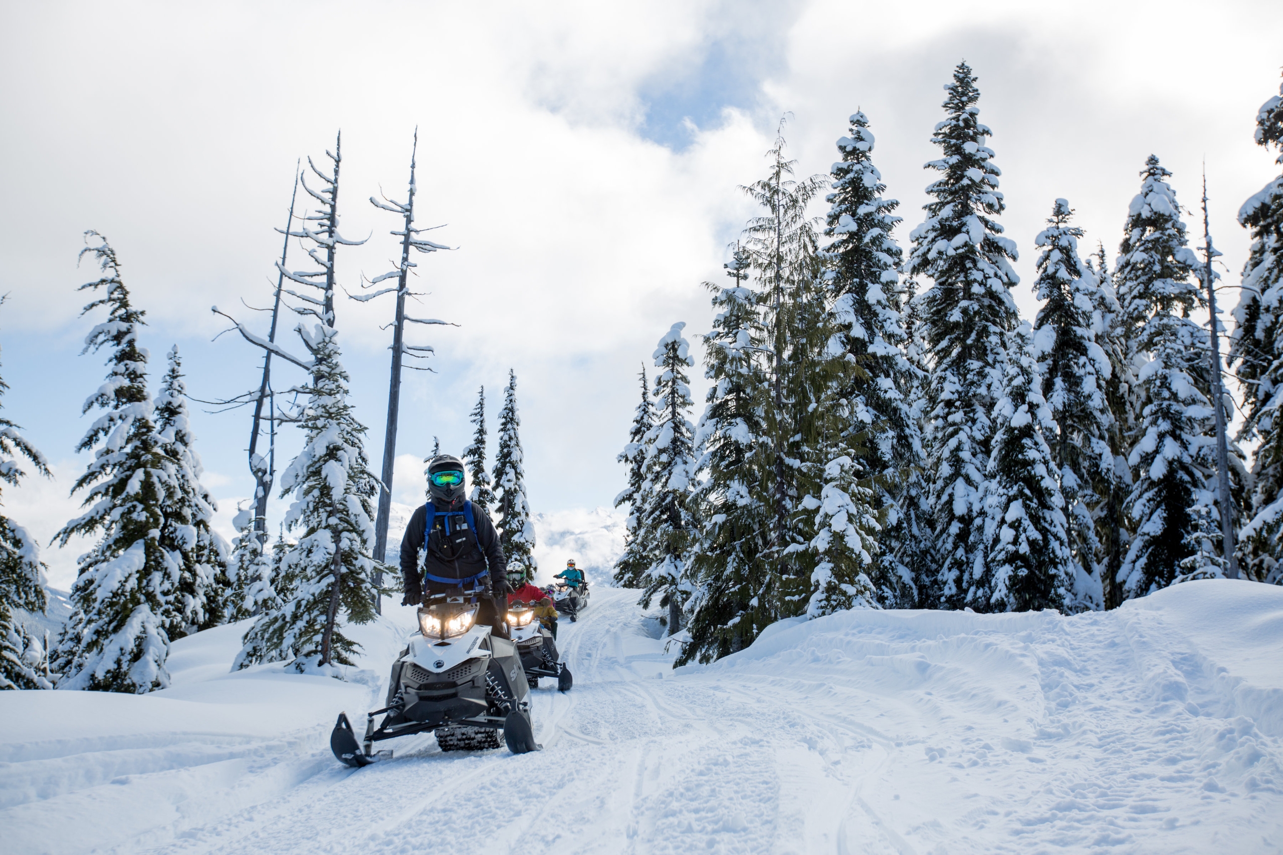 Snowmobiling in BC Canada