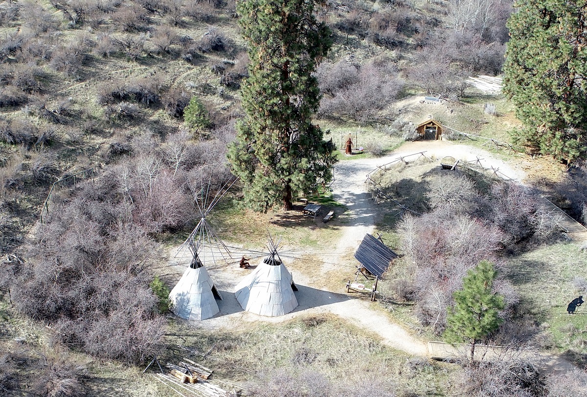 Teepees at the Nk'Mip Cultural Centre in BC's Okanagan Valley.