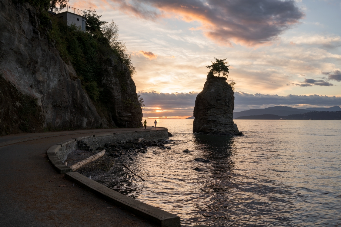 Stanley Park Seawall near Siwash Rock, Vancouver