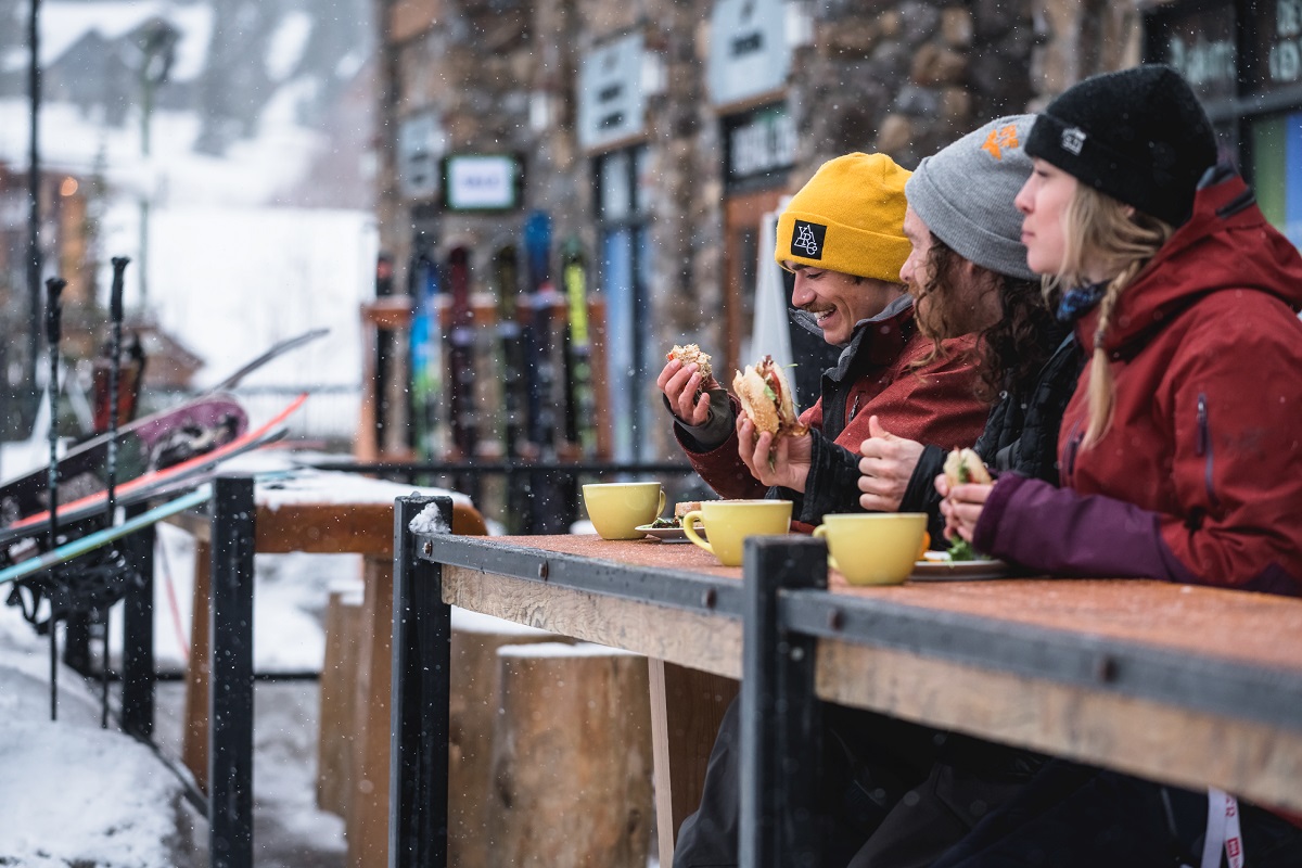 Lunch at Kicking Horse Mountain Resort