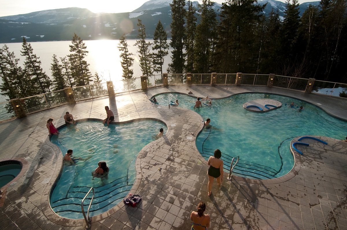 Halcyon Hot Springs near Revelstoke